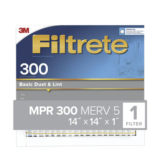 Filtrete Basic Dust & Lint Air Filter, 300 MPR, 311-4, 14 in x 14 in x1 in