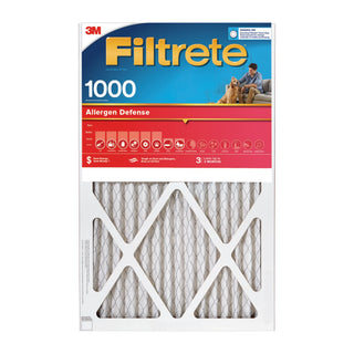 Filtrete Allergen Defense Air Filter, 1000 MPR, 9845-4, 18 in x 20 in x1 in