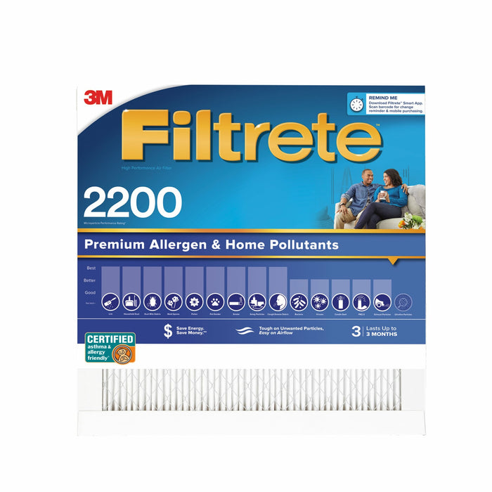 Filtrete Premium Allergen & Home Pollutants Air Filter 2200 MPR EA22-4