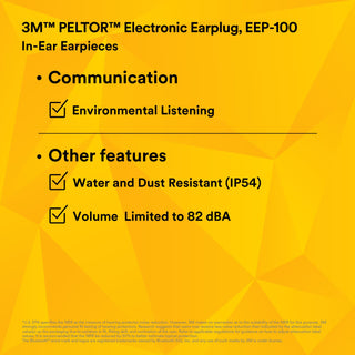 3M PELTOR Electronic Earplug, EEP-100