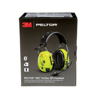 3M PELTOR WS ProTac XPI Headset Hard Hat Attached MT15H7P3EWS6-111,FLX2