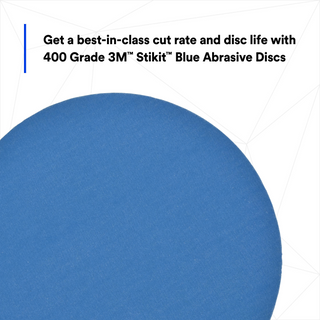 3M Stikit Blue Abrasive Disc Roll, 36272, 5 in, 400 grade, No Hole