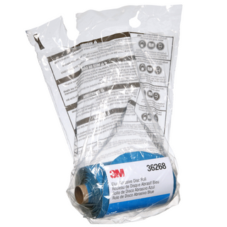 3M Stikit Blue Abrasive Disc Roll, 36268, 5 in, 180 grade, No Hole