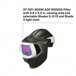 3M Adflo Powered Air Purifying Respirator HE System w 3M SpeedglasWelding Helmet