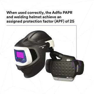 3M Adflo Powered Air Purifying Respirator HE System w 3M SpeedglasWelding Helmet