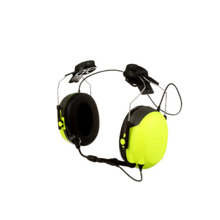 3M PELTOR CH-3 Headset with PTT MT74H52P3E-111, Hard Hat Attached, FLX2