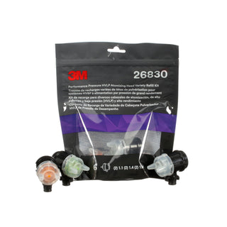 3M Performance Pressure HVLP Atomizing Head Refill Kit, 26830, Variety Kit