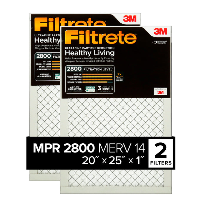 Filtrete Ultrafine Particle Reduction Filter UF03-2PK-1E, 20 in x 25 in x 1 in