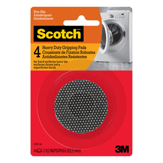 Scotch Grippy Dot Pads SP933-NA, Round, 2.5-in 4/pk