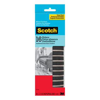 Scotch Sliders SP674-NA, Round, Felt 3.5-in 16/pk