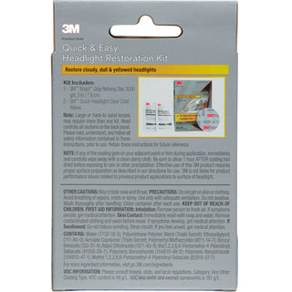 3M Quick and Easy Headlight Restoration Kit, 39193