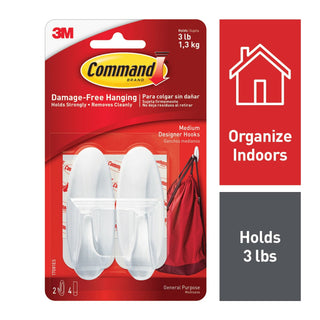 Command Medium Designer Hooks 17081ES