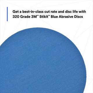 3M Stikit Blue Abrasive Disc Roll 321U, 36271, 5 in, 320 grade