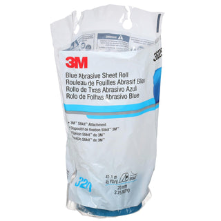 3M Stikit Blue Abrasive Sheet Roll 321U, 36225, 320 grade, 2-3/4 in x 45 yd