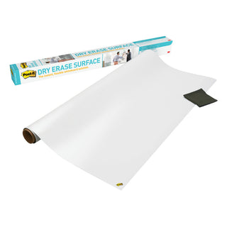 Post-it® Super Sticky Dry Erase Surface DEF4x3, 3 ft x 4 ft (91.4 cm x 1.21 m)