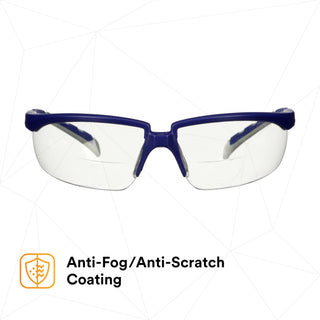 3M Solus 2000 Series, S2015AF-BLU, Blue/Gray Temples