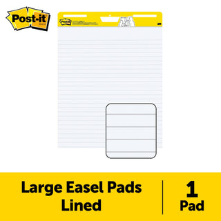 Post-it® Super Sticky Easel Pad Lined 561WLSS, 25 in x 30 in