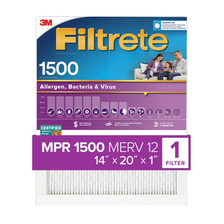 Filtrete High Performance Air Filter 1500 MPR 2005-4, 14 in x 20 in x 1 in