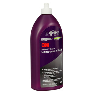 3M Perfect-It Gelcoat Compound + Polish 30344, 1 qt (32 fl oz/946 mL)