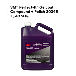 3M Perfect-It Gelcoat Compound + Polish 30345, 1 gal (9.09 lb)