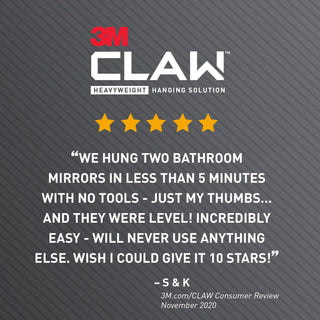 3M CLAW Drywall Picture Hanger 45 lb 3PH45-1EF, 1 hanger