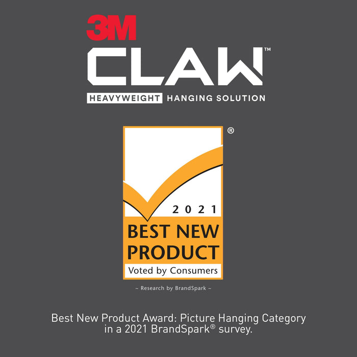3M CLAW Drywall Picture Hanger 45 lb with Temporary Spot Marker 3PH45M-3EF