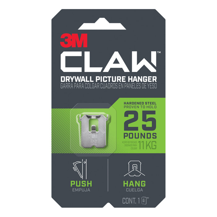 3M CLAW Drywall Picture Hanger 25 lb 3PH25-1EF, 1 hanger