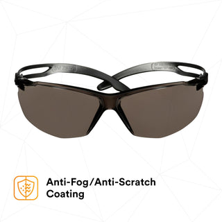 3M SecureFit 500 Series SF502AF-BLK, Black, Gray Anti-Fog/Anti-Scratch
Lens