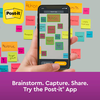 Post-it® Super Sticky Notes 654-5SSBE, 3 in x 3 in (76 mm x 76 mm)