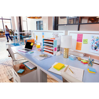 Post-it® Super Sticky Notes 654-5SSUC, 3 in x 3 in (76 mm x 76 mm)