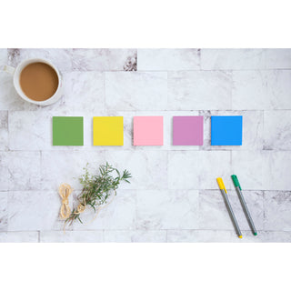 Post-it® Notes 654-14AU, 3 in x 3 in (76 mm x 76 mm), Jaipur colors