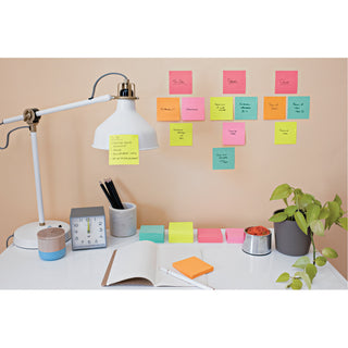 Post-it® Super Sticky Notes 654-5SSNO, 3 in x 3 in (76 mm x 76 mm), Neon Orange