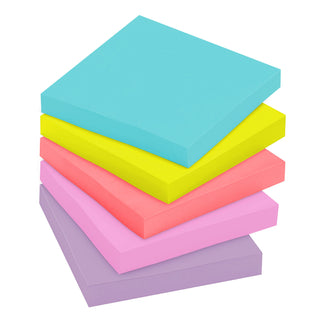 Post-it® Super Sticky Notes 654-5SSMIA, 3 in x 3 in (76 mm x 76 mm)