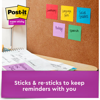 Post-it® Notes 654-5SSY, 3 in x 3 in