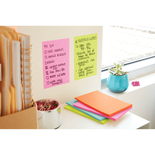 Post-it® Super Sticky Notes 660-3SSMIA, 4 in x 6 in (101 mm x 152 mm)