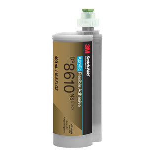 3M Scotch-Weld Flexible Acrylic Adhesive DP8610NS, Black, 490 mL Duo-Pak