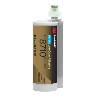 3M Scotch-Weld Low Odor Acrylic Adhesive DP8710NS, Black, 490 mL Duo-Pak