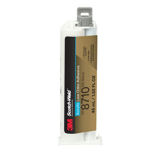 3M Scotch-Weld Low Odor Acrylic Adhesive DP8710NS, Black, 45 mL Duo-Pak