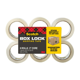 Scotch® Shipping Packaging Tape 3950-6, 1.88 in x 54.6 yd (48 mm x 50 m)