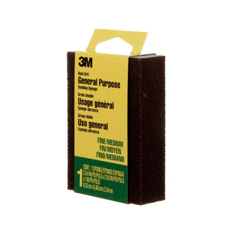 3M Sanding Sponge 908-ESF, Dual Grit Block, 3 3/4 in x 2 5/8 in x 1 in