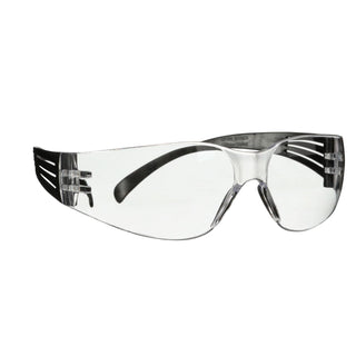 3M SecureFit 100 Series SF101AS-BLK, Black Temples, Clear Anti-Scratch Lens