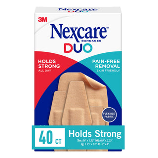 Nexcare DUO Bandages DSA-40, Assorted 40 ct