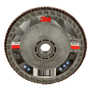 3M Flap Disc 769F, 120+, T29 Quick Change, 4-1/2 in x 5/8 in-11