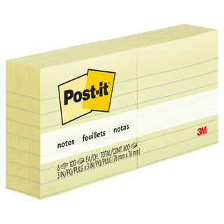 Post-it® Notes 630-6PK, 3 in x 3 in (76 mm x 76 mm)