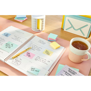 Post-it® Notes 653-AST, 1-3/8 in x 1 7/8 in (34,9 mm x 47