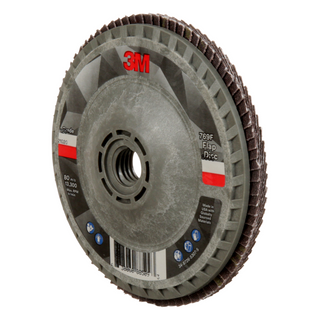 3M Flap Disc 769F, 120+, T27 Quick Change, 4-1/2 in x 5/8 in-11