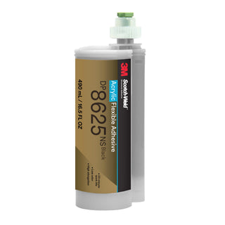 3M Scotch-Weld Flexible Acrylic Adhesive DP8625NS, Black, 490 mL Duo-Pak