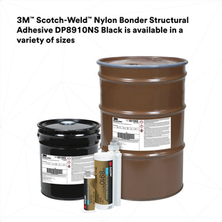 3M Scotch-Weld Nylon Bonder Structural Adhesive DP8910NS, Black, 490 mL Duo- Pak