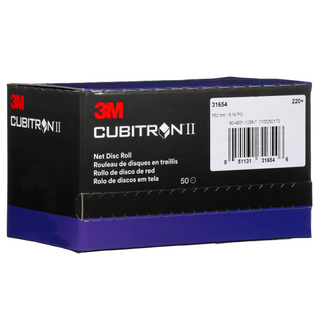 3M Cubitron II Net Disc Roll 31654, 220+, 6 in, 50 Discs/Roll