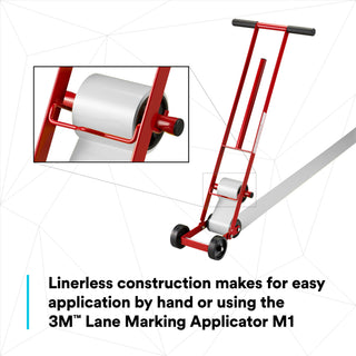 3M Durable Floor Marking Tape 971, White, 3 in x 36 yd, 17 mil, 4 Rolls/Case